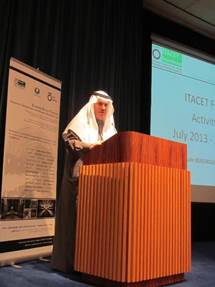 ITACET Foundation Training session on UTility Tunnels in Riyadh. H.E eng. Abdullah Al-Mogbel Mayor of Riyadh welcoming the participants